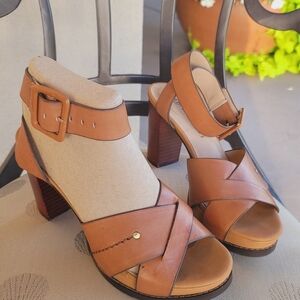 NAKED FEET Ciro Brown Leather Women's Sandals
